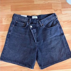 NWT AGOLDE Crossover denim shorts